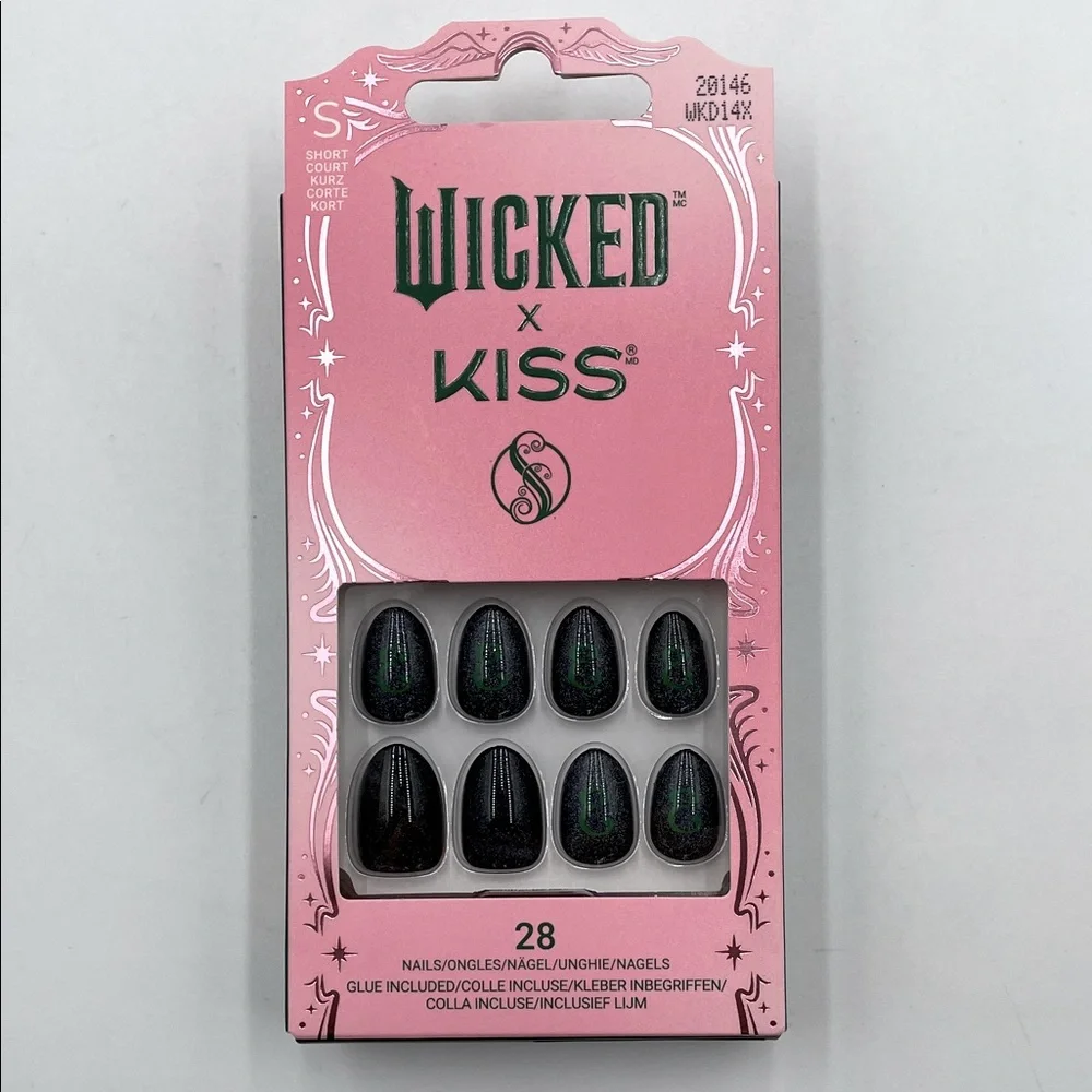 Wicked X Kiss Nails & Wicked X Falscara Lash Kits Valentine’s Party‎ Cosplay NEW